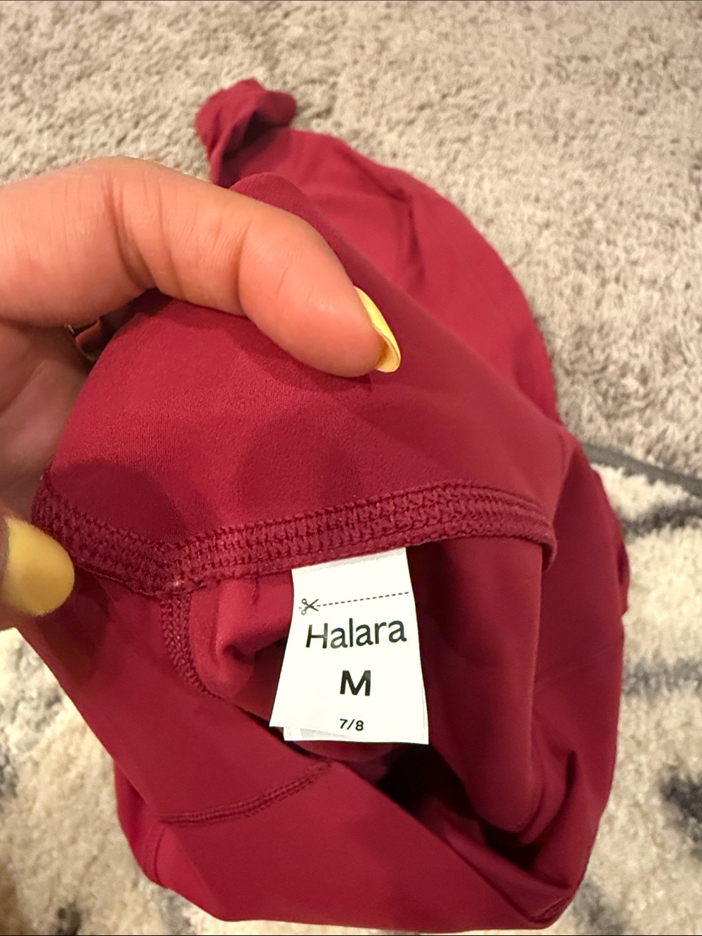 HALARA Women's High-Waist Ultra Sculpt Leggings in Magenta - Picture 5 of 5